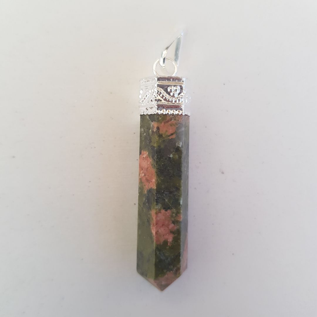 Unakite - Cap Point Pendant Unakite - Cap Point Pendant